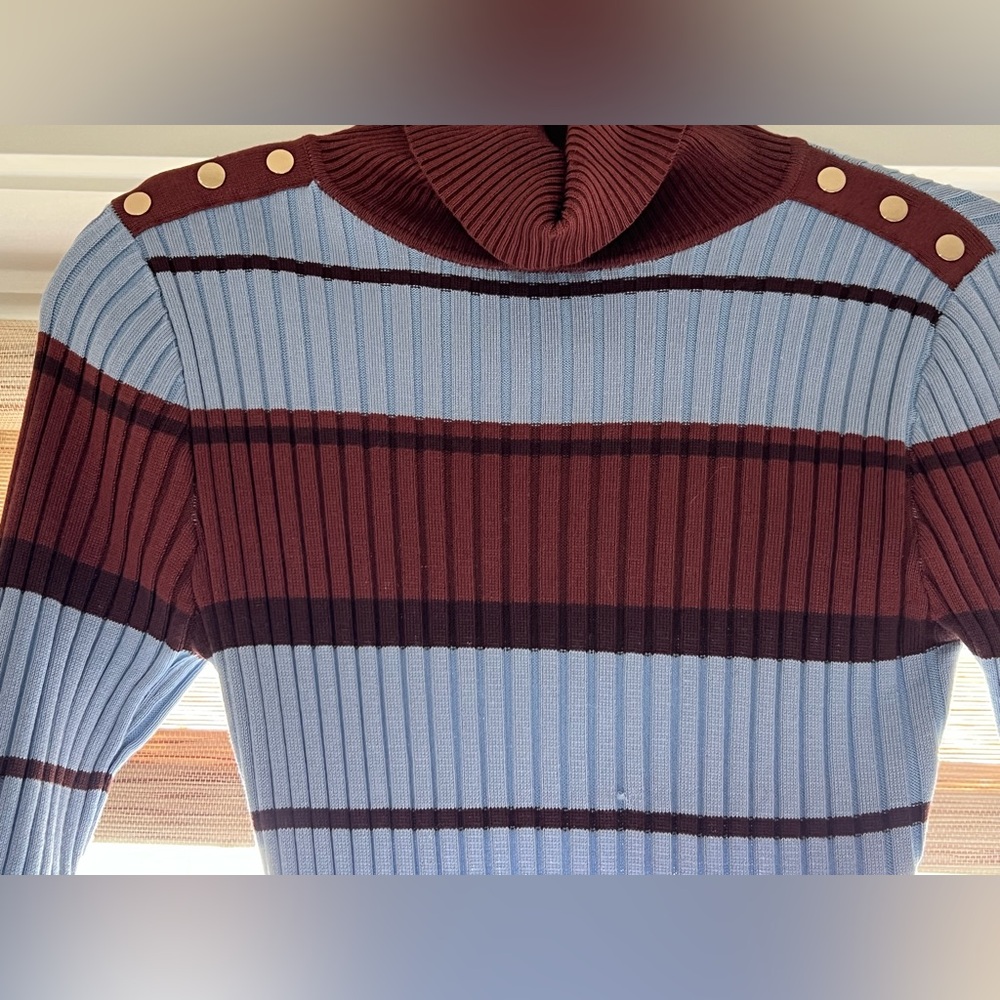 Almost Famous Striped Long Sleeve Women’s Dress has small snag on the torso area